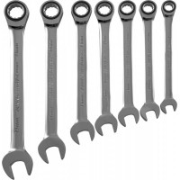 Набор ключей комбинированных трещоточных 10-19 мм, 7 предметов