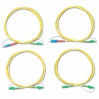 Комплект одномодовых тестовых эталонных кабелей Fluke Networks SRC-9-SCLC-KIT (2 м) для тестирования оптоволоконных кабелей LC (2 SC/LC, 2 LC/LC)